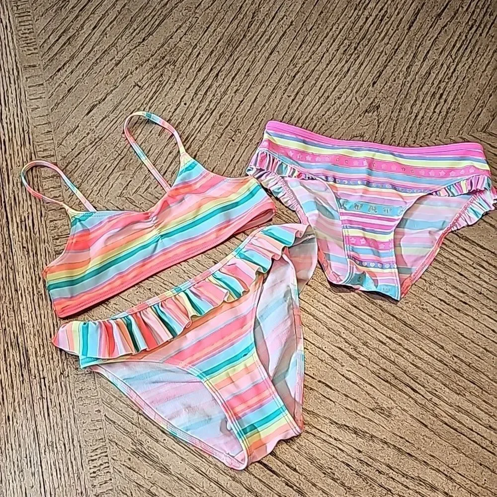 H&M girls bikini set size 6-8Y